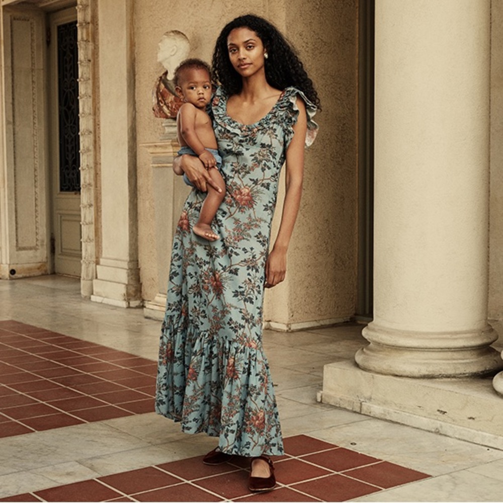 NWOT Doen Lavande dress in blue bell floral